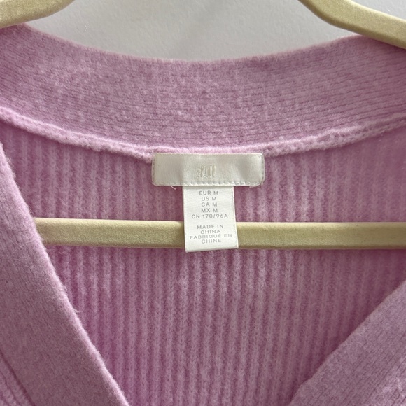 H&M Light Pink Ribbed Cardigan - Picture 2 of 2
